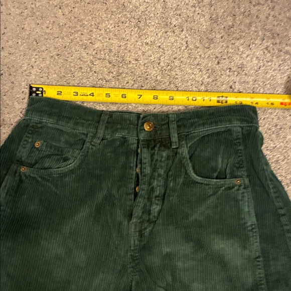 Free People Olive Green Wide Leg Pants - Picture 5 of 10